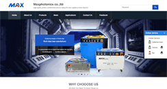 Desktop Screenshot of maxlasers.com